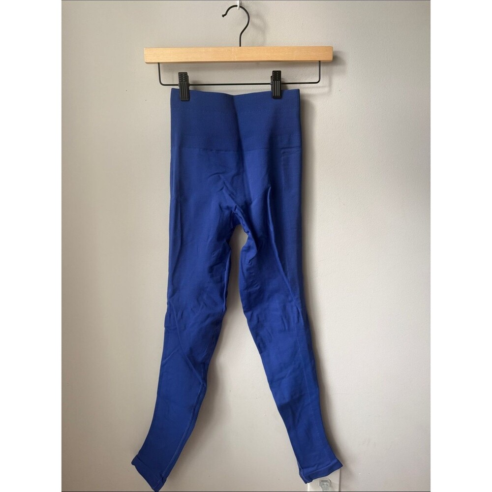 Lululemon Zone In Tight Bright Blue High Rise Seamless Leggings